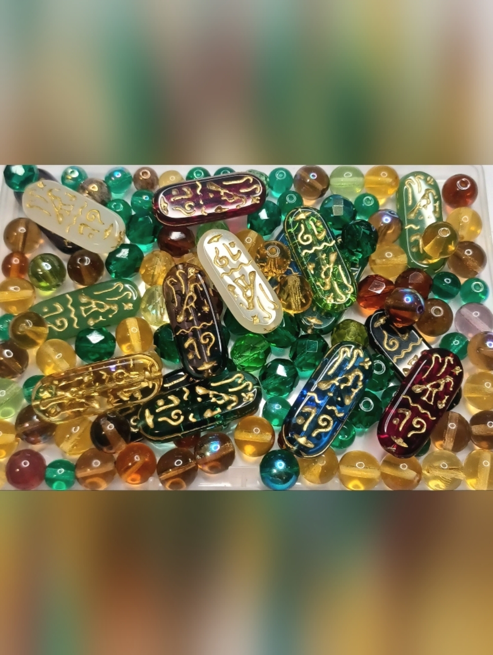 Loose Glass Beads for jewelry-making